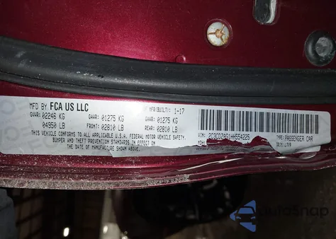 2017 Dodge Challenger Sxt из США, поврежденный, VIN 2C3CDZAG1HH554225